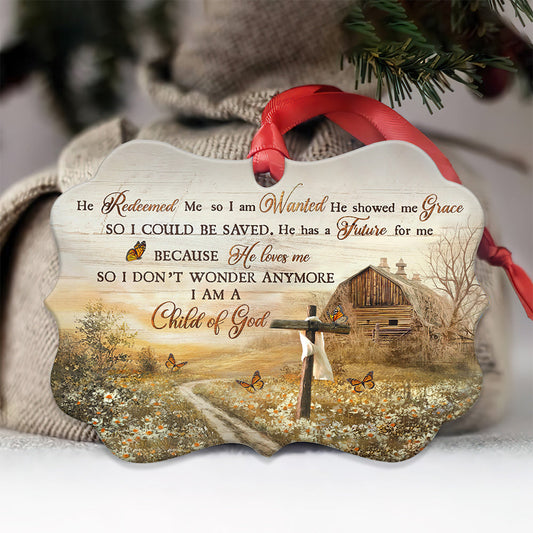 I Am A Child Of God - Christian Ornament (Printed On Both Sides) 1122