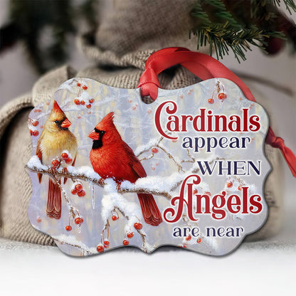 Cardinal Angels Are Near Memorial - Memorial Ornament (Printed On Both Sides) 1022
