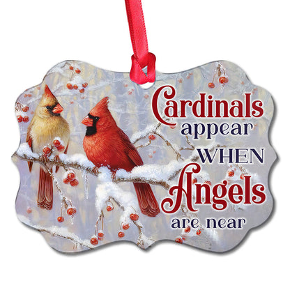 Cardinal Angels Are Near Memorial - Memorial Ornament (Printed On Both Sides) 1022