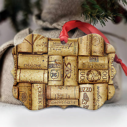 Wine Corks Skid For Wine Lovers - Wine Ornament (Printed On Both Sides) 1122