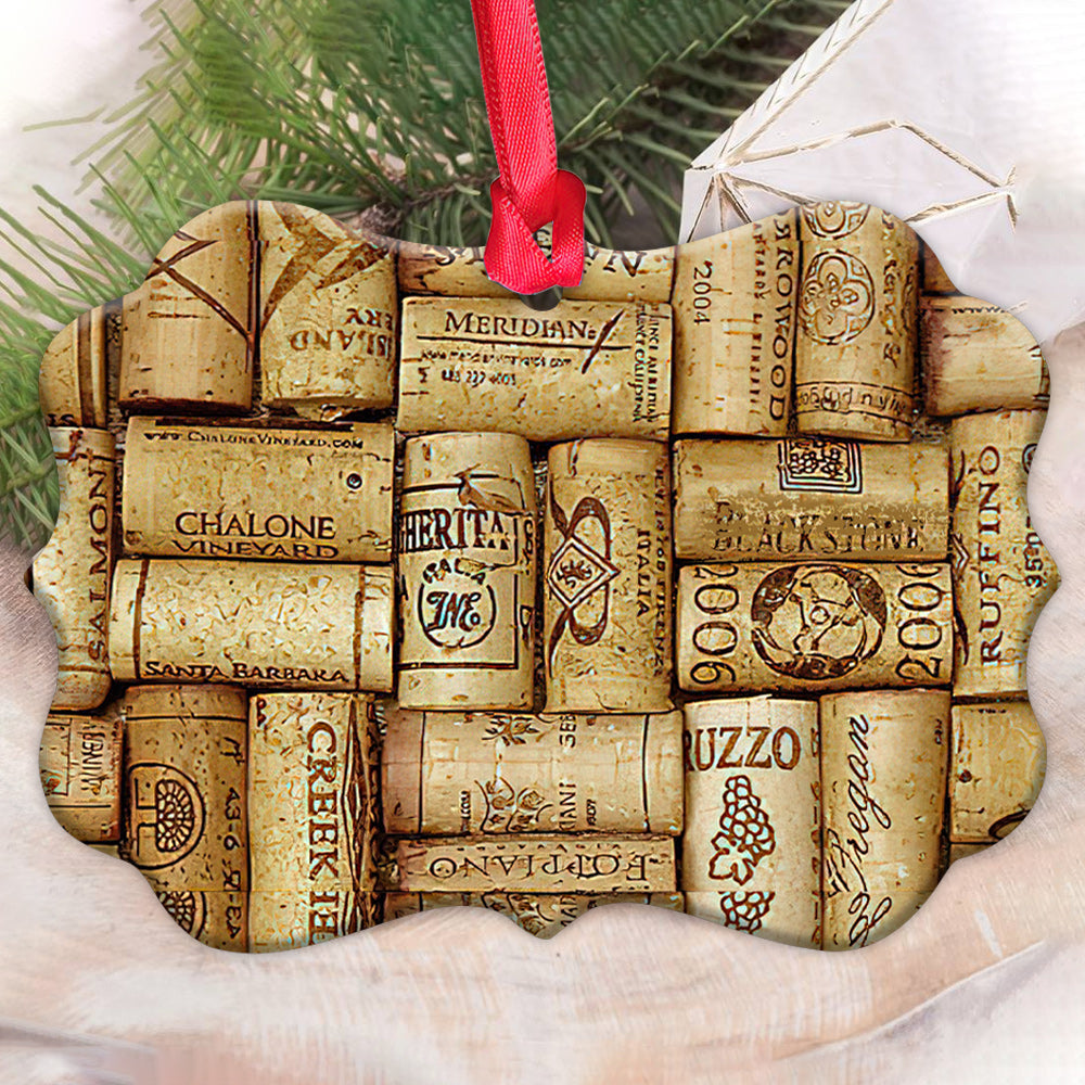 Wine Corks Skid For Wine Lovers - Wine Ornament (Printed On Both Sides) 1122