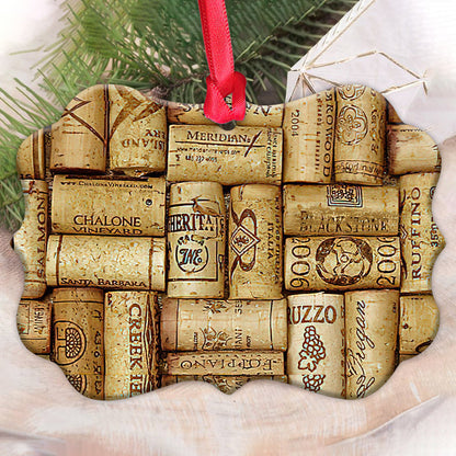 Wine Corks Skid For Wine Lovers - Wine Ornament (Printed On Both Sides) 1122