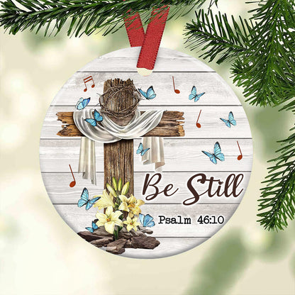 Jesus Faith Be Still - Christian Ornament (Printed On Both Sides) 1122