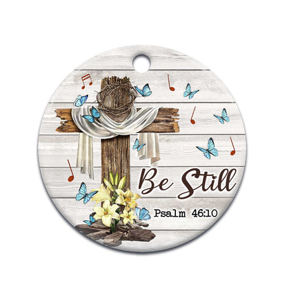 Jesus Faith Be Still - Christian Ornament (Printed On Both Sides) 1122
