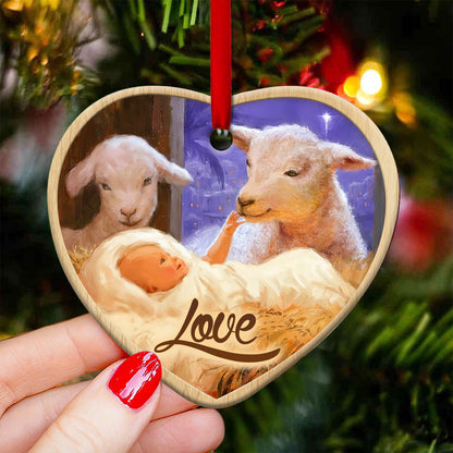 Faith Hope Love - Christian Ornament (Printed On Both Sides) 1122