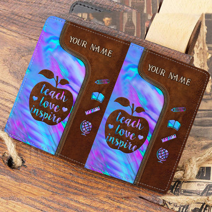 Teach Love Inspire - Personalized Teacher Passport Holder