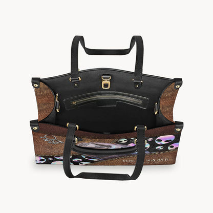 Believer - Personalized Alien Leather Handbag