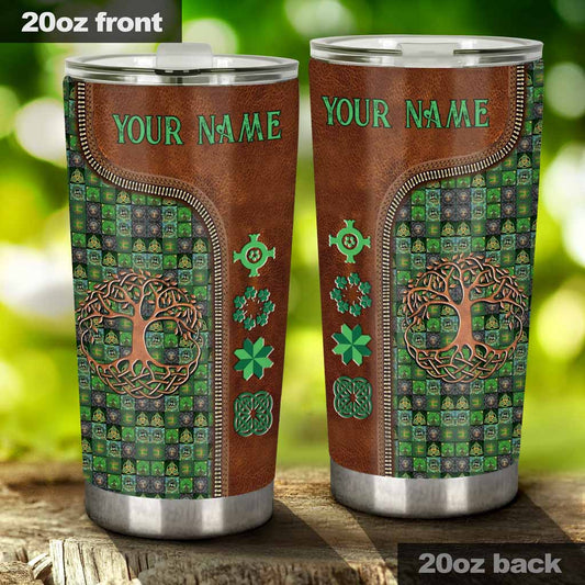 Tree Of Life - Personalized Irish Tumbler