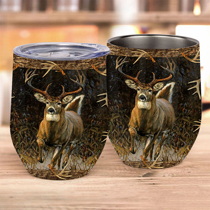 Deer Hunting - Hunting Wine Tumbler
