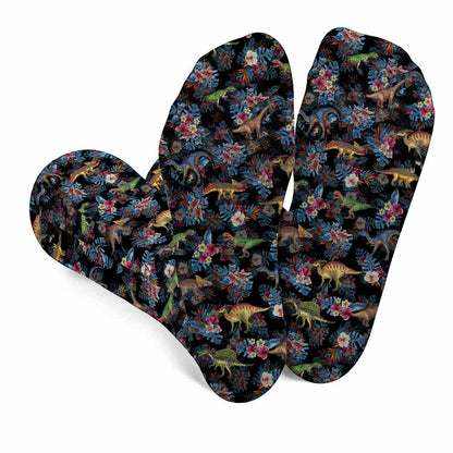 Tropical Dinosaurs Pattern - Dinosaur Socks