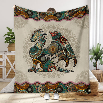 Mandala Dragon Pattern - Dragon Blanket