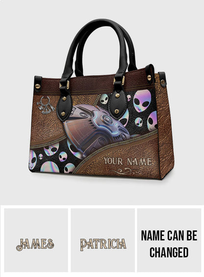 Believer - Personalized Alien Leather Handbag