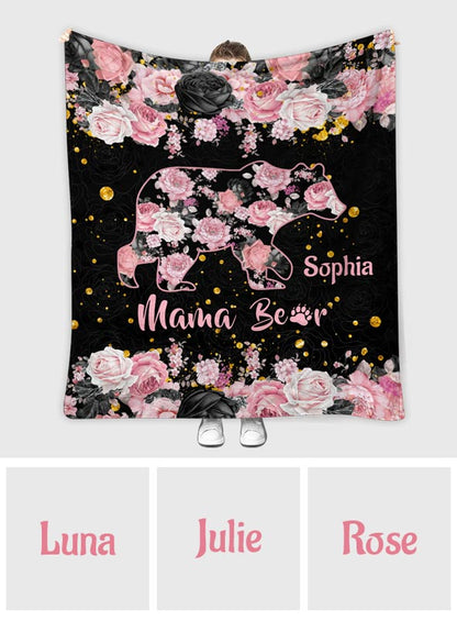 Mama Bear - Personalized Mother Blanket
