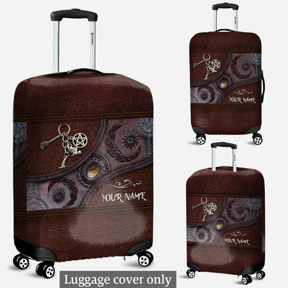 Triple Moon - Personalized Witch Luggage Cover
