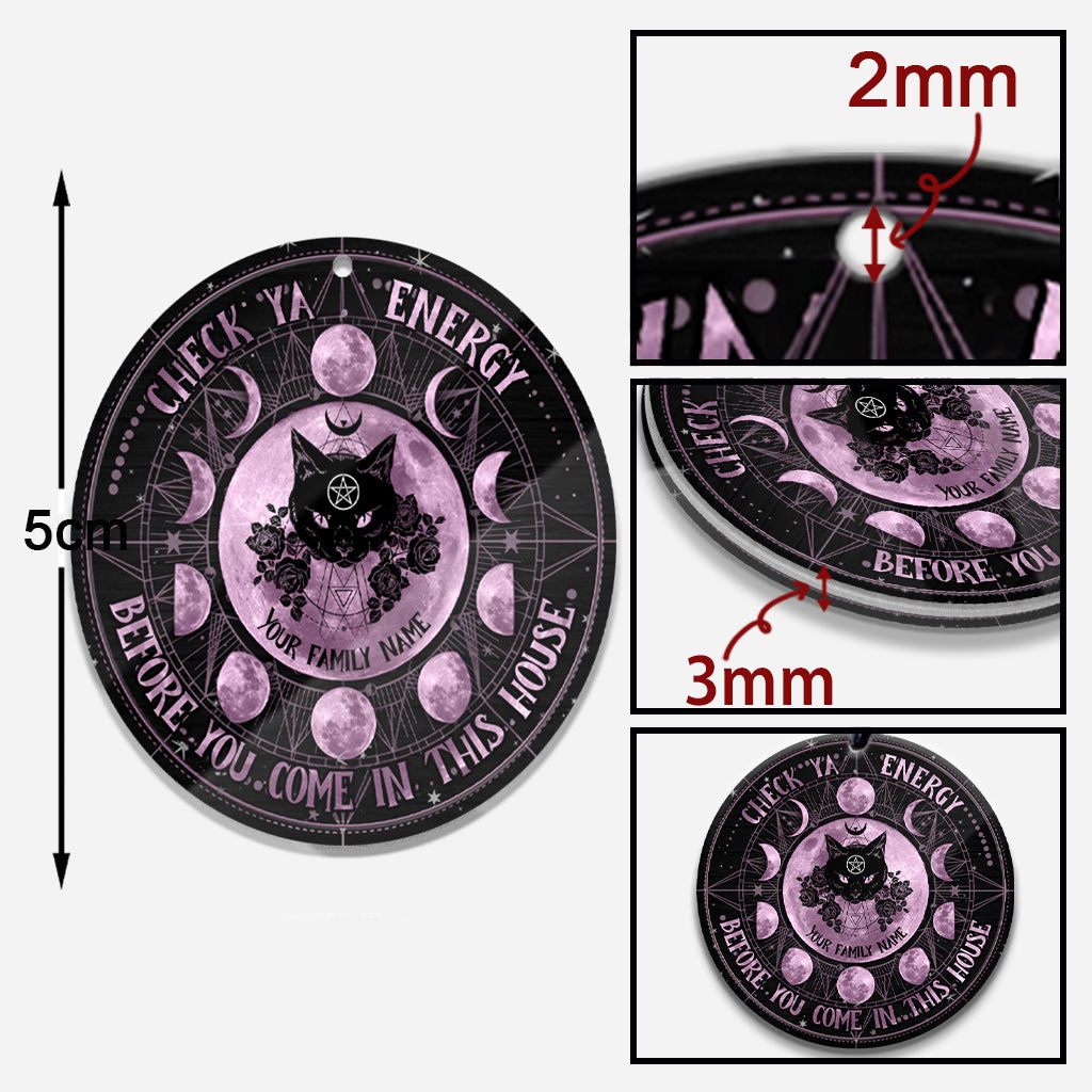 Check Ya Energy - Personalized Witch Keychain