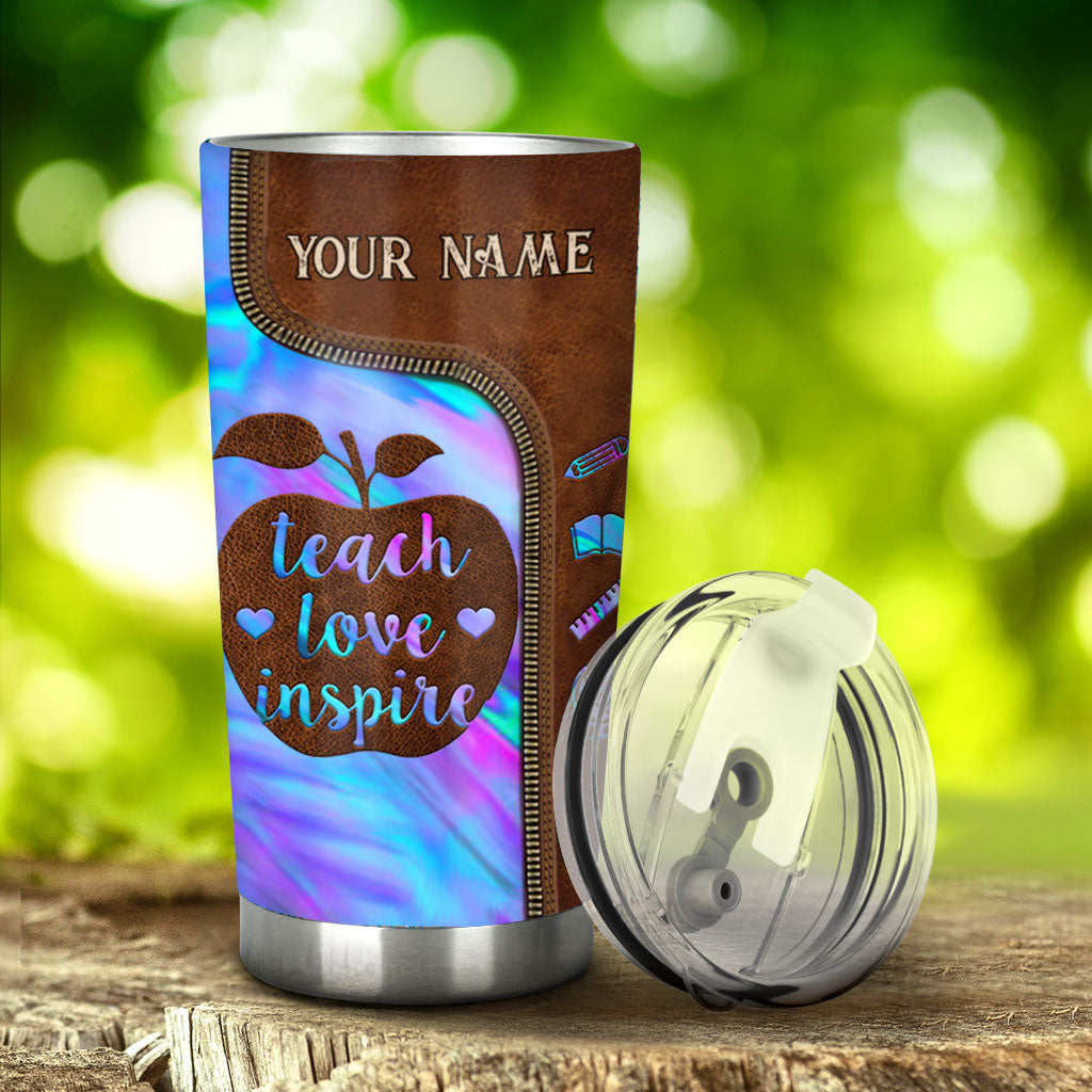 Teach Love Inspire - Personalized Teacher Tumbler