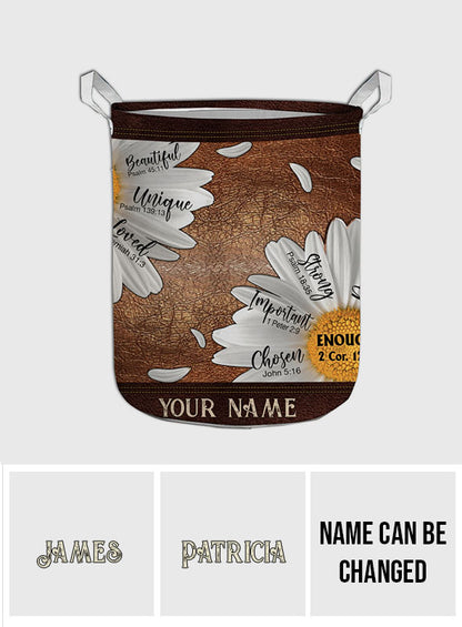 God Says You Are - Personalized Christian Storage Basket
