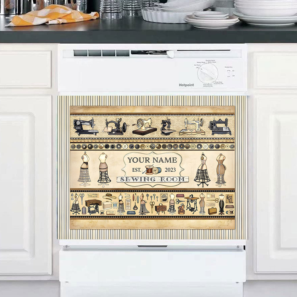 Sewing Room - Personalized Sewing Dishwasher Cover