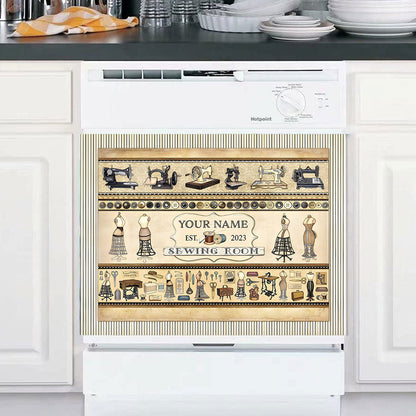 Sewing Room - Personalized Sewing Dishwasher Cover