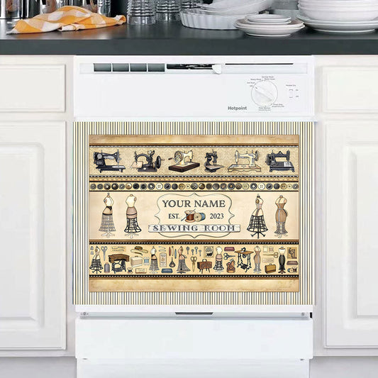 Sewing Room - Personalized Sewing Dishwasher Cover