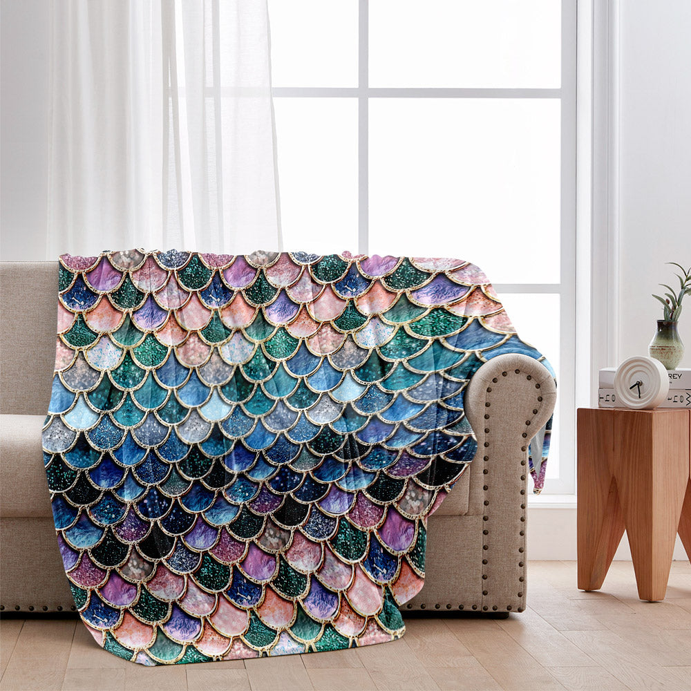 Mermaid Scales - Mermaid Blanket