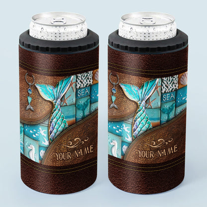 Love Mermaid - Personalized Mermaid Can Cooler
