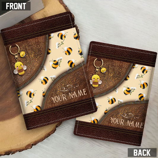 Bee Happy - Personalized Bee Passport Holder