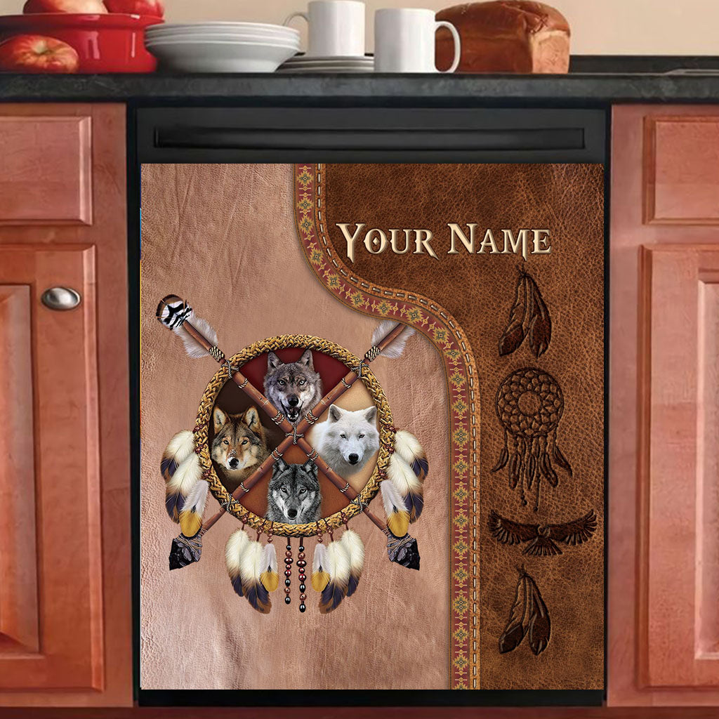Native Blood - Personalized American Indian Dishwasher Cover