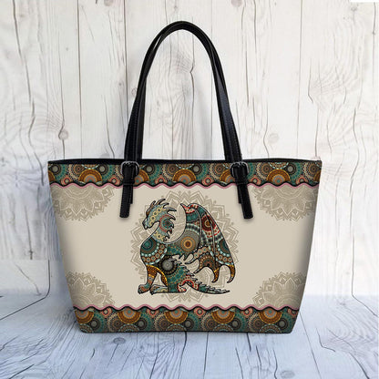Mandala Dragon Pattern - Dragon Leather Bag