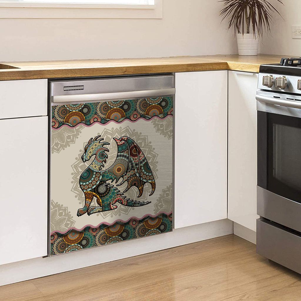 Mandala Dragon Pattern - Dragon Dishwasher Cover