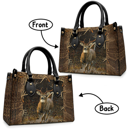 Deer Hunting - Hunting Leather Handbag