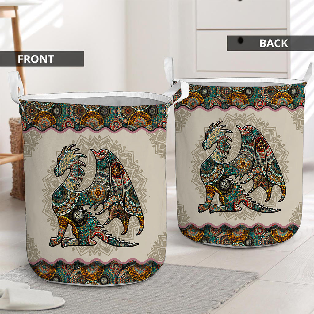 Mandala Dragon Pattern - Dragon Storage Basket