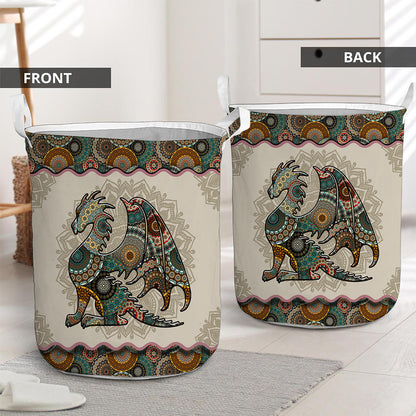 Mandala Dragon Pattern - Dragon Storage Basket