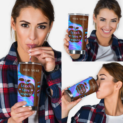 Teach Love Inspire - Personalized Teacher Tumbler