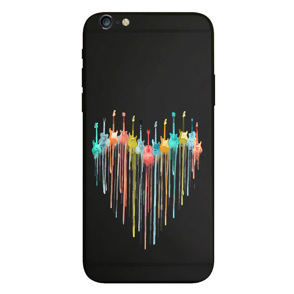 Colorful Guitars - Guitar Clear Phone Case