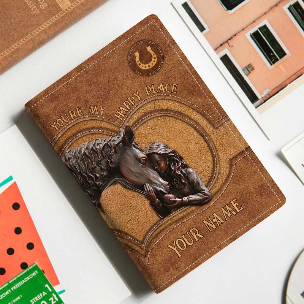 You're My Happy Place - Personalized Horse Passport Holder