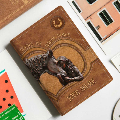 You're My Happy Place - Personalized Horse Passport Holder