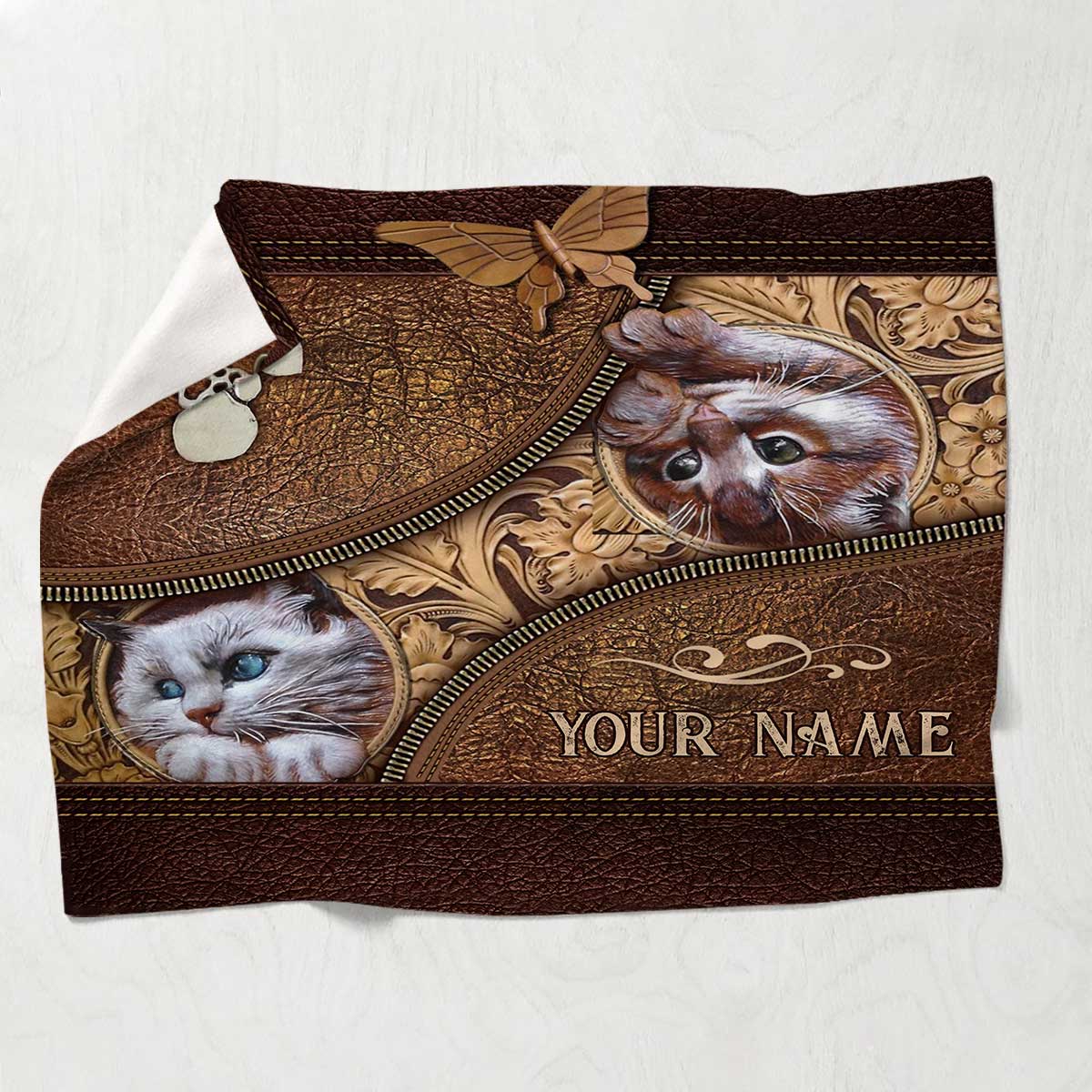 Love Cats - Personalized Cat Blanket