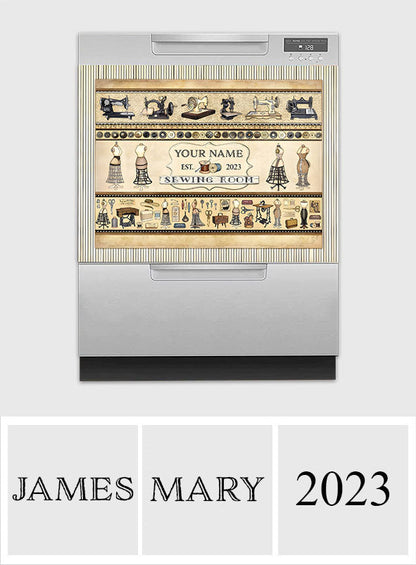 Sewing Room - Personalized Sewing Dishwasher Cover