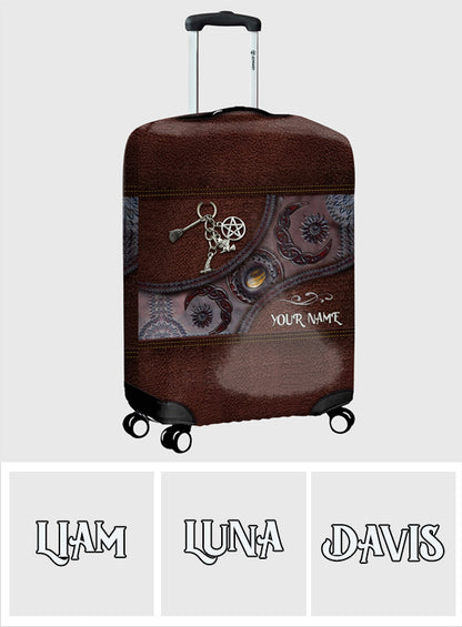 Triple Moon - Personalized Witch Luggage Cover