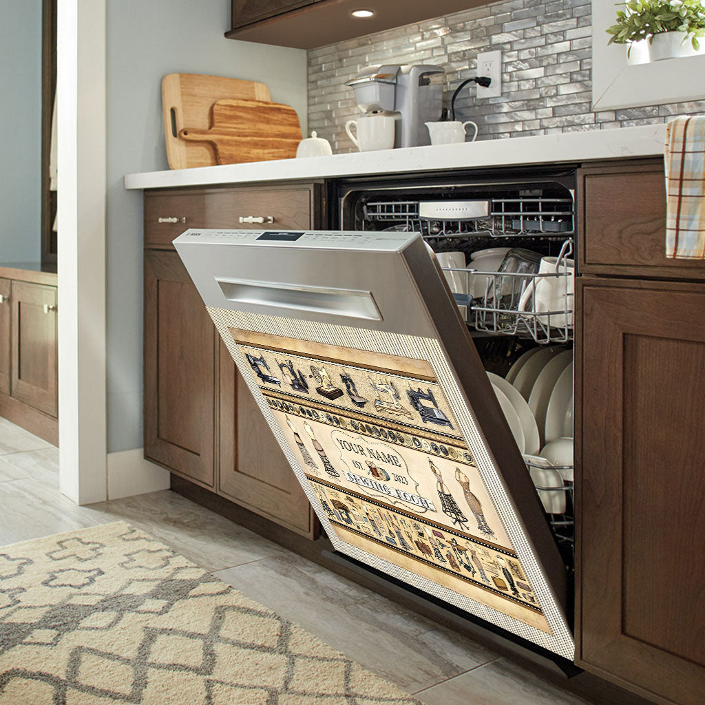 Sewing Room - Personalized Sewing Dishwasher Cover