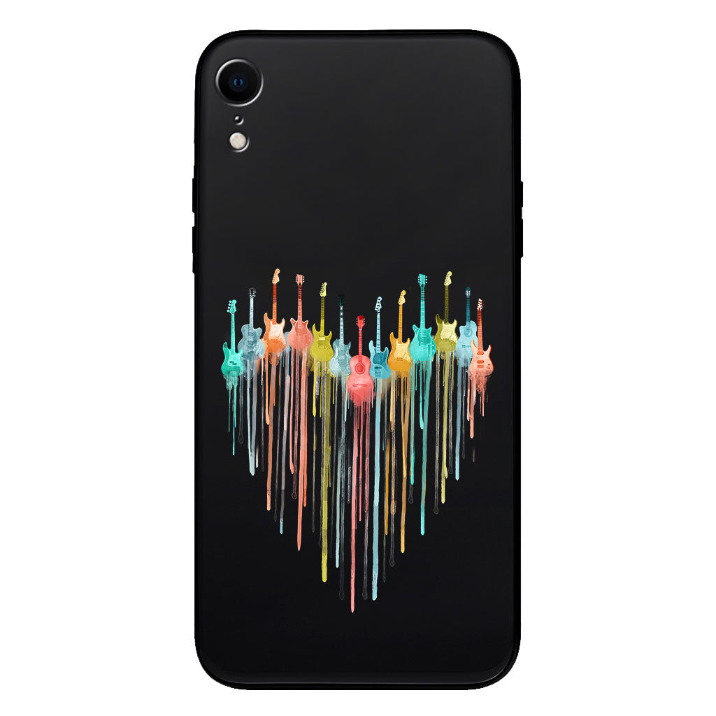Colorful Guitars - Guitar Clear Phone Case