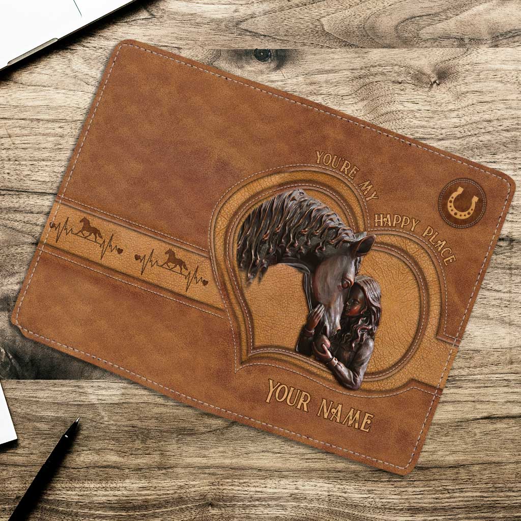 You're My Happy Place - Personalized Horse Passport Holder