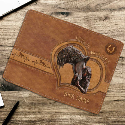 You're My Happy Place - Personalized Horse Passport Holder
