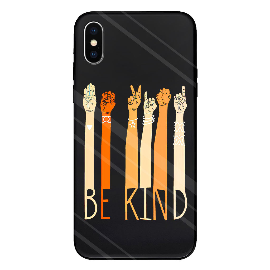 Be Kind - ASL Clear Phone Case