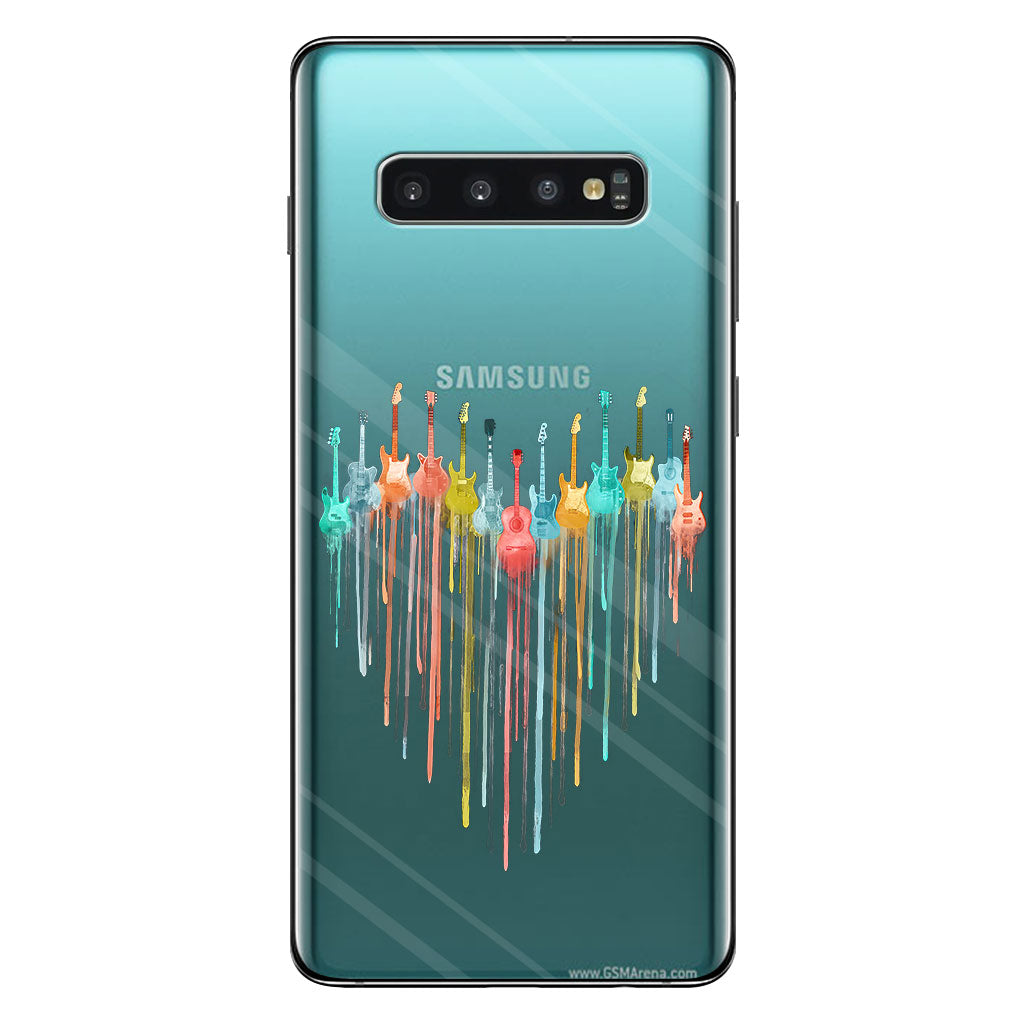 Colorful Guitars - Guitar Clear Phone Case