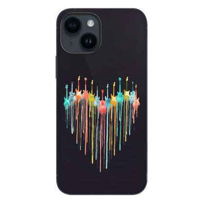 Colorful Guitars - Guitar Clear Phone Case