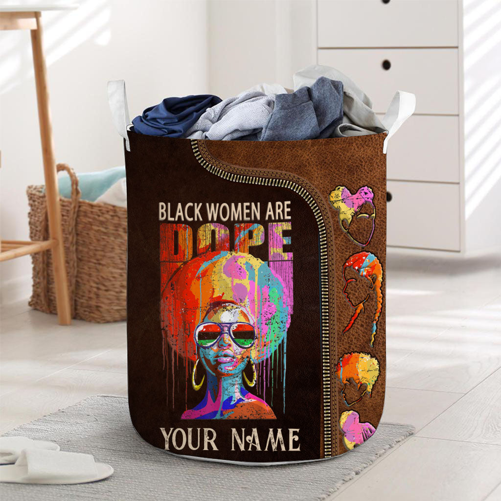 Black Women Are Dope - Personalized African American Storage Basket