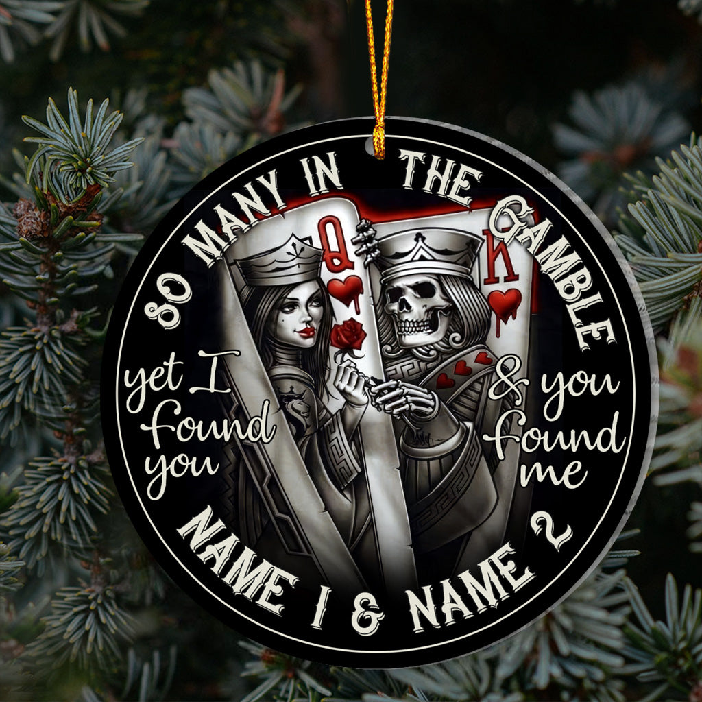 So Many In The Gamble - Personalized Poker Ornament