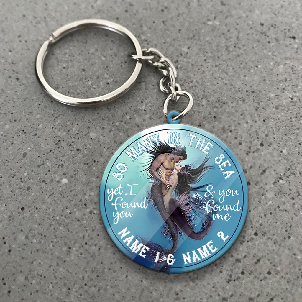So Many In The Sea - Personalized Mermaid Keychain